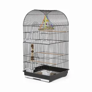 Keddoc Vogelkooi Budgie Tower - Vogelverblijven - 47x47x92 Cm Zwart