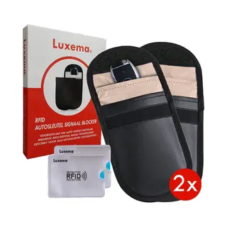 Luxema® Autosleutel Rfid Antidiefstal - Rfid Beschermhoes Autosleutel - Keyless Entry Beschermhoes- Autosleutelhoesjes - 2 Stuks - Inclusief 2