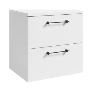 Badplaats Wastafelkast Muro 60 Cm - Wit - Badmeubel Met Bovenblad