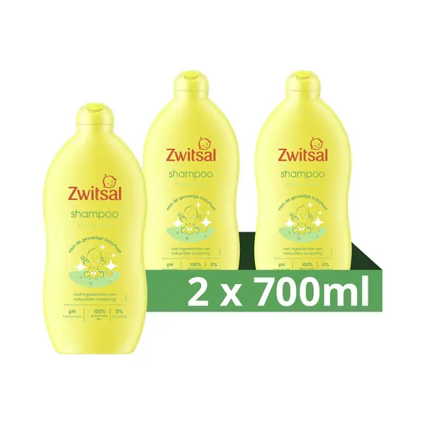Zwitsal Baby Shampoo - 2 X 700 Ml - Voordeelverpakking thumbnail