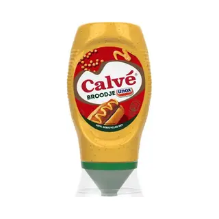 Calvé Knijpfles - Broodje Unox Saus - Voor Het Bekendste Broodje Worst, Snacks En Andere Gerechten - 8 X 250 Ml
