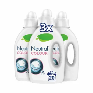 Neutral Vloeibaar Wasmiddel - Kleur - Voor De Gevoelige Huid - 3 X 20 Wasbeurten - Voordeelverpakking