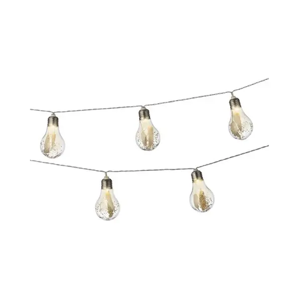 Lumineo Led Bulb Stringerlichting Met Bloem 10 Lampen Lengte 180cm Werkt Op 2xAA thumbnail