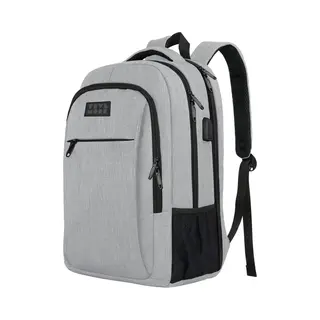 Trvlmore 36L Rugzak - Rugtas Met 17, 3 Inch Laptopvak - Schooltas - Spatwaterdicht - Heren En Dames - Jongens En Meisjes - Grijs