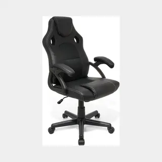 LifeGoods Gaming Stoel - Gamestoel - Verstelbaar In Hoogte - Comfortabele Gaming Chair - Kunstleer - Zwart