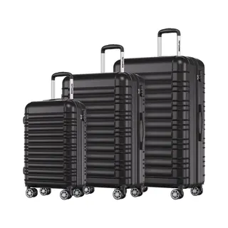 Trvlmore Kofferset - 3 Delig - 38L Handbagage + 70L En 110L Ruimbagage - Lichtgewicht - Trolley - Reiskoffer Set - Zwart