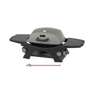 KitchenBrothers Gas Bbq - Pfas En Bpa Vrij - Tafelmodel Barbecue - Tafelbarbecue - Anti-aanbaklaag - 37x48 Cm Grilloppervlak - Zwart