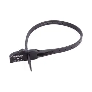 Stahlex Kabelbinder Kombinationsschloss Mit Zahlenschloss, Schwarz, 12 X 560 Mm, Nylon, Kabelschloss Mit Schlüssel, Schloss Für Fahrrad, Helm Und