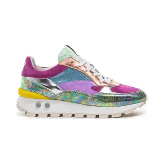 Floris Van Bommel Sfw-10098 Blokki Sneakers - Leer - Dames - Multi - Maat 39