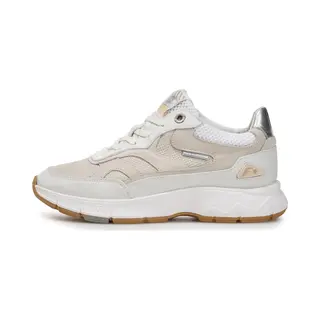 Floris Van Bommel Sneakers Laag 'Daysi 06' Lichtbeige / Zilver / Wit / Offwhite