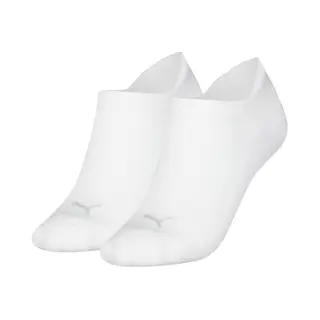Puma 2 Paar Dames Sneaker Sokken Katoen - Badstof Zool - Sneakersokken Wit, Zwart En Grijs - 38