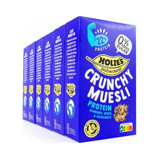 Holie's Crunchy Muesli Protein - Suikervrij Ontbijtgranen - 6x 400gr