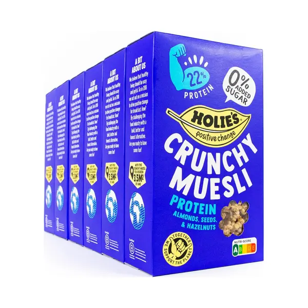 Holie's Crunchy Muesli Protein - Suikervrij Ontbijtgranen - 6x 400gr thumbnail