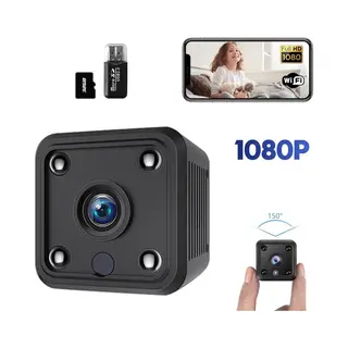 Gadgetplace Spy Camera 1080P Full Hd Met Wifi En Nightvision Incl. 32GB Sd Kaart - Beveiligingscamera Voor Binnen - Verborgen Mini Spycam Met Geluidsopname