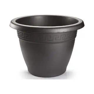 Plasticforte Plantenpot - Antraciet - Kunststof - Rond - D30 Cm -Bloempotten - Binnen/buiten