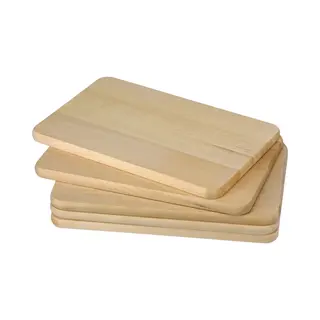 5x Houten Ontbijtplankjes/snijplankjes - Set - 21, 5 X 13, 5 Cm - Serveerplankje - Hout