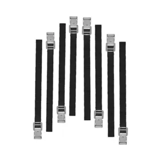 ProPlus Spanbanden - Bindriemen - 8x Stuks - 40 Cm - Sjorbanden - Zwart