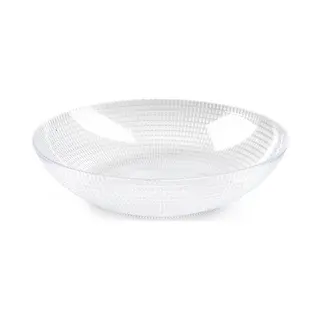 PlasticForte Fruitschaal - D30 X H6.5 Cm - Saladeschaal/ Serveerschaal - Kunststof - Transparant