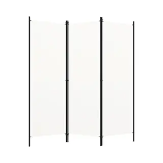 VidaXL Kamerscherm Met 3 Panelen 150x180 Cm Wit
