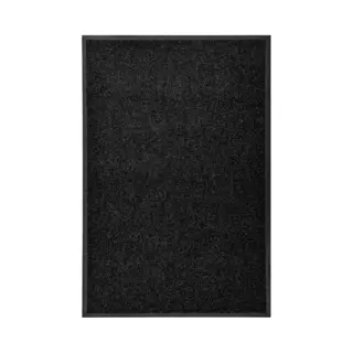 Doormat Washable Black 60x90 Cm Vidaxl
