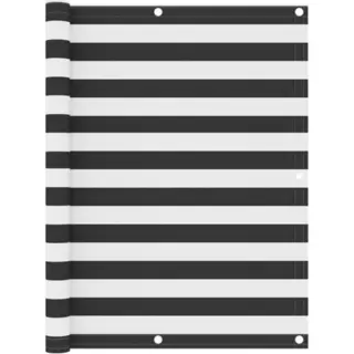 VidaXL - Balkonscherm - 120x400 - Cm - Oxford - Stof - Antraciet - En - Wit