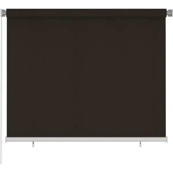 VidaXL Rolgordijn Voor Buiten 180x140 Cm Hdpe Bruin thumbnail