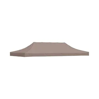 Party Tent Roof 6x3 M Taupe 270 G/m² Vidaxl