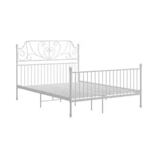 VidaXL Bedframe Metaal Wit 160x200 Cm