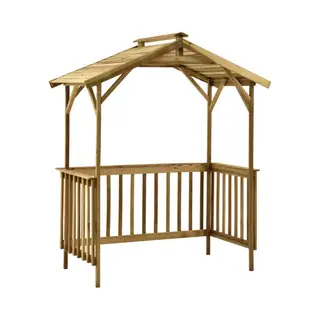VidaXL - Barbecue-overkapping - 163, 5x93x210 - Cm - Geïmpregneerd - Grenenhout