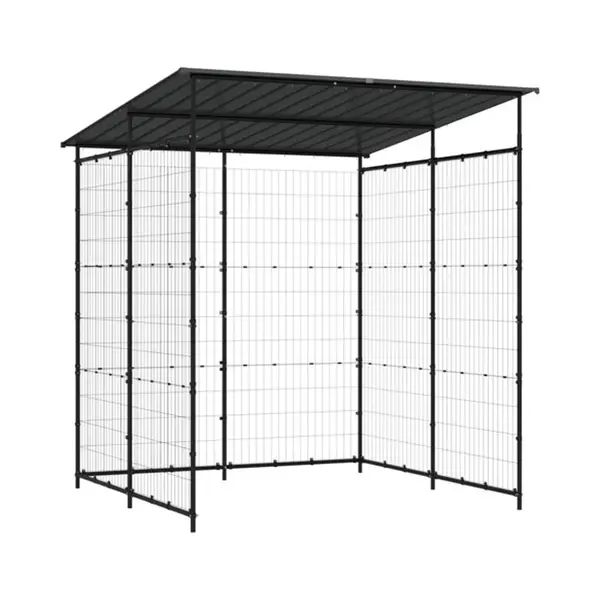 Bicycle Shed 190x190x222 Cm Steel Black Vidaxl thumbnail