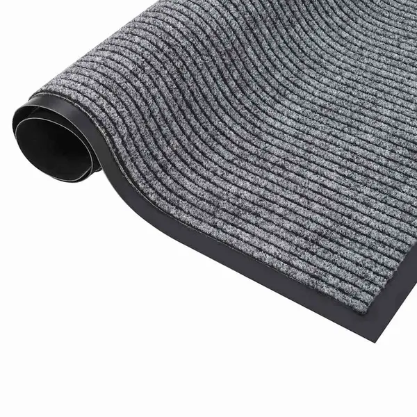 Doormat Striped Grey 60x80 Cm Vidaxl thumbnail