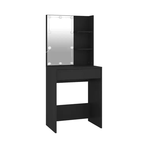 VidaXL Kaptafel Met Led-verlichting 60x40x140 Cm Zwart thumbnail