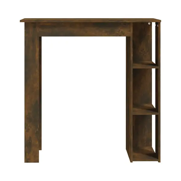 VidaXL Bartafel Met Schap 102x50x103, 5 Cm Bewerkt Hout Gerookt Eiken thumbnail
