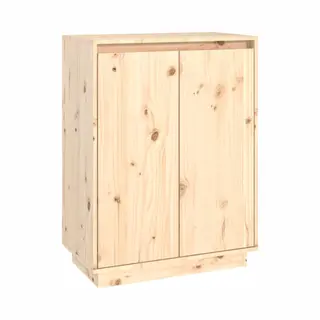 VidaXL Schoenenkast 60x35x80 Cm Massief Grenenhout