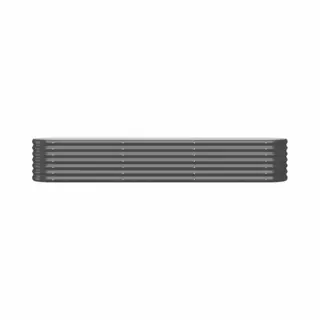 VidaXL - Plantenbak - 224x40x36 - Cm - Gegalvaniseerd - Staal - Antracietkleurig