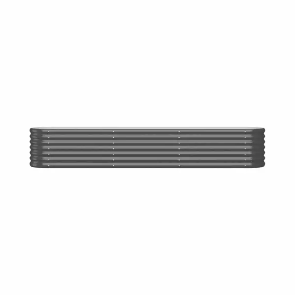 VidaXL - Plantenbak - 224x40x36 - Cm - Gegalvaniseerd - Staal - Antracietkleurig thumbnail