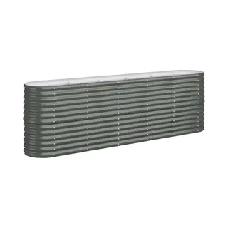 Vidaxl - Garden Raised Bed Galvanised Steel 224x40x68 Cm Anthracite