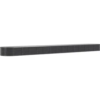 VidaXL Plantenbak 620x80x36 Cm Gegalvaniseerd Staal Antracietkleurig