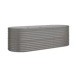 VidaXL 318954 planter Galvanized steel Grey
