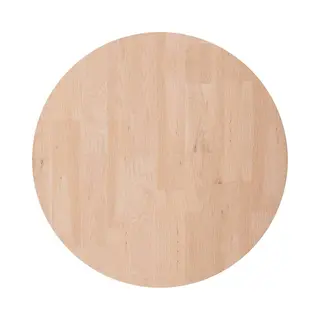 VidaXL Tafelblad Rond Ø30x2, 5 Cm Onbehandeld Massief Eikenhout