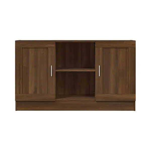 Sideboard Brown Oak 120x30.5x70 Cm Engineered Wood Vidaxl thumbnail
