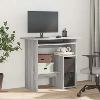 Desk Grey Sonoma 80x45x74 Cm Engineered Wood Vidaxl