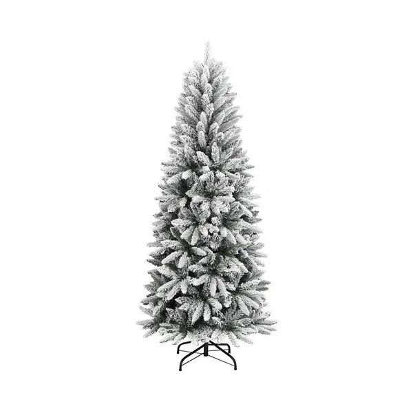 VidaXL Kunstkerstboom Met Sneeuwvlokken, 210 Cm, Pvc En Pe thumbnail