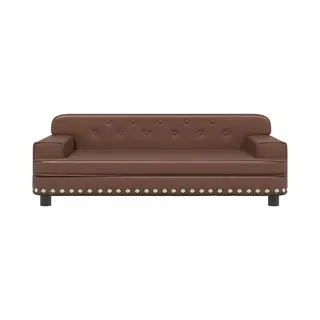 VidaXL Hondenmand 90x53x30 Cm Kunstleer Bruin