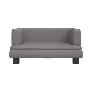 VidaXL - Hondenmand - 60x40x30 - Cm - Kunstleer - Grijs