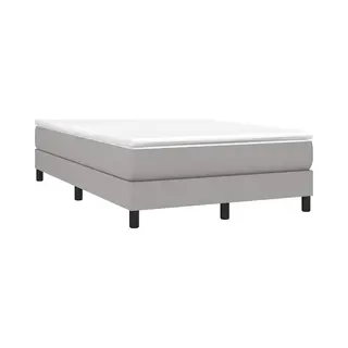 VidaXL Boxspring Bed 120x200 Cm Stof Lichtgrijs