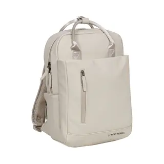 New Rebels Unisex Harper Miami Rugzak - 9L Waterdichte Rugzak Met Dubbele Sluiting - 13 Inch Laptopvak - Waterafstotende Ritssluiting - Gewatteerde