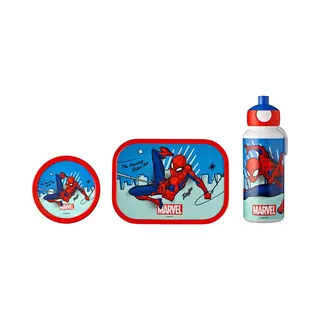 Mepal Lunchset (pop-up Fles, Lunchbox & Fruitbox) Campus - 400 + 750 + 300 Ml - Broodtrommel En Drinkbeker Voor Kinderen - Bento Box - Pop-up