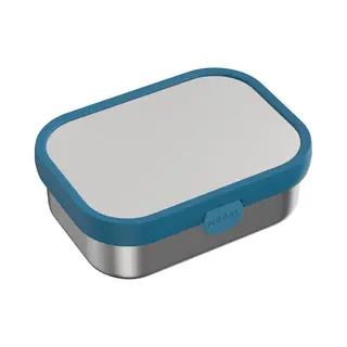 Mepal - Brotdose Edelstahl Campus - Bento Box Kinder - Brotdose Edelstahl Kinder Mit Fächern & Gabel - Meal Prep Box Mit Clip-Verschluss - Bpa-frei &