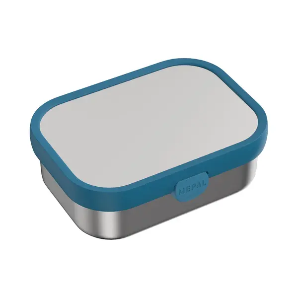Mepal - Brotdose Edelstahl Campus - Bento Box Kinder - Brotdose Edelstahl Kinder Mit Fächern & Gabel - Meal Prep Box Mit Clip-Verschluss - Bpa-frei & thumbnail